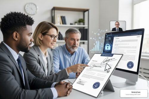 B2B remote online notary