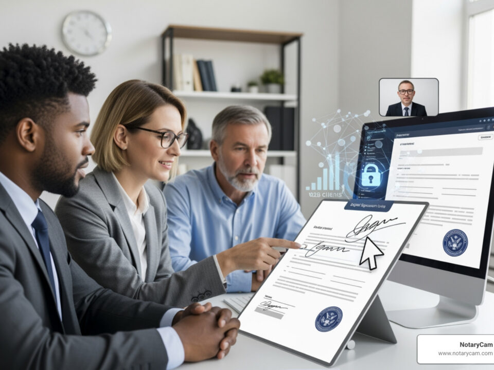 B2B remote online notary