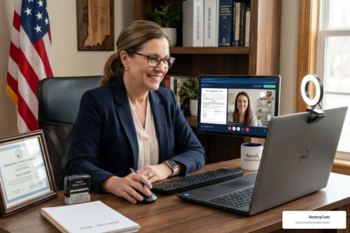 Indiana remote notary platform